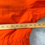 DKNY Vintage Parka Jacket Large Orange Hooded Cotton Shell Made in Hong Kong 90s Photo 8