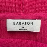 Babaton Aritzia Top Sculpt Knit Off-Shoulder Ribbed Cropped Pink Sz M Photo 7