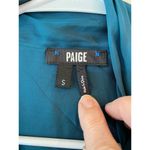 Paige  Long Sleeve Cleobelle Tie Neck Button Up Shirt Green Women's Size Small Photo 7