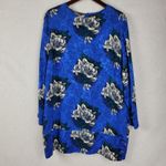 Vintage‎ St Gillian Womens Dress Size 16 Blue Floral Printed Silk Long Sleeve Photo 12