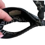 Vera Bradley Black Zip Id Card Card Holder Wallet Keychain Photo 5