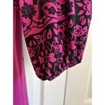 Max edition  Boho Peasant Dress – Size Medium – Purple & Black Floral Paisley Photo 5