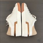 DV Dolce Vita Harryson Faux Leather Lace Up Sneakers Tan Cream Multi Size 7.5 White Photo 8