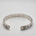 Fine Silver Floral Cuff Bracelet Photo 3