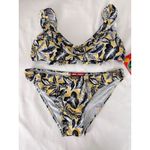 Jordan Emme  Floral‎ Bikini Swimsuit Ruffle Straps Two Piece Set S Photo 1