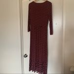 Crescent Maroon/purple Boden jersey rainbow/ dress Photo 3