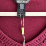 Zac Posen Casual 3/4 Sleeve Dress with Cutouts, Berry, Size Small Photo 5