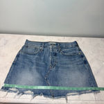 Madewell NWOT Rigid Denim Relaxed Mini Skirt Size 26 Rosehill Wash Photo 7