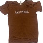 Cat people shirt Brown Photo 0