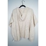 Loft Hoodie Poncho Cream V-neck Hooded Short Sleeve Sweater Size XS/S Photo 8