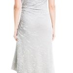 Black And White Ruched Midi / Maxi Dress Photo 2