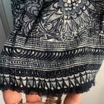 Free People Myna Tank in Floral Print Black Combo Frayed Raw Edges W-091 Sz S Photo 12