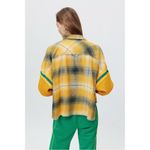 BDG Urban Outfitters  Caleb Sporty Plaid Flannel Shirt Size Small NWT Grunge 90s Photo 4