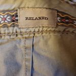 Y2K Tan Cropped Relaxed Fit Cargo Pants Contrast Stitching Retro Women's 4 Photo 7