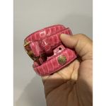 L&B LB Belt Company Pink Genuine Snake Leather Golf Belt Sz M 38" Concho Stud Gold Photo 2