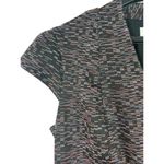 MM.LaFleur Stretch Bodycon Purple Tweed Cap Sleeve V-neck Dress Size 8 Photo 6