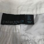 Cynthia Rowley  linen tan and white striped shorts Photo 3