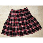 Ny Collection Vintage Women's Plaid Migi Skirt Black Size Petite Medium EUC Photo 1