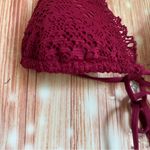 Mossimo Magenta Eyelet Ruffle Triangle Bikini Top Purple Photo 5