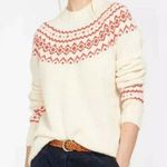 Barbour Driftwood Fair Isle Wool Sweater Size 12 Photo 0