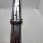 18K GE White Gold & Black Swirl Design Ring (4.75) Silver Photo 7