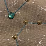 Anthropologie VTG  Horoscope Canvas Y2K Clutch - Aquarius Photo 7