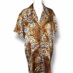 August Silk  Animals Print Pj Top Dress Tunic Size M A34 Photo 0