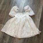 Princess Polly White Babydoll Dress Puff Sleeve US 6 Party Photo 2