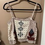 Free People  Can't Stop the Feeling Boho Fringe Crop Top Photo 2