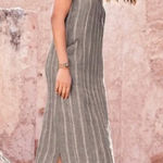 Garnet Hill Linen Tank Maxi Dress Photo 0