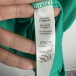 Energy Green Knee Length Dress Open Back Medium Chico's 1 Stretch Photo 3