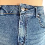 Wild Fable Mini Stretch Denim Raw Edge Hem Distressed Whiskering Detail Photo 4