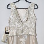 Scott McClintock Cream Formal Maxi Dress NWT Size 10 Petite Mother of the Bride Photo 7