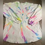 Disney  Mickey Mouse Florida Rainbow Tie Dye Spirit Jersey for Adults - size L Photo 1