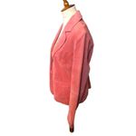 Bernardo B by Bernado salmon suede vintage one button front closure jacket Photo 4