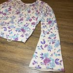 Saltwater Luxe Purple and Blue Vittoria Floral Sweater Medium Photo 9