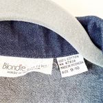 Vintage Blondie and Me Cotton Denim Shirt Dress Women’s Size 9/10 Late 80s Style Photo 3