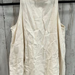 Ursa Minor Linen Blend Cream Asymmetrical Tank Top Womens XS Natural Sustainable Photo 0