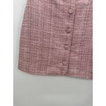 Majorelle Ariah Pink Tweed Button Front Mini Skirt Womens Size Medium Photo 3