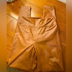 Aerie  Offline Women’s Faux Leather lined Tan Leggings SzM Photo 0