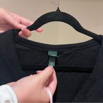 Wild Fable  Black Ribbed Cardigan Top Photo 1