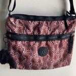 Kipling Snake Skin Print Nylon Crossbody Bag with Adjustable Strap Photo 0