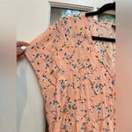 Torrid Floral Challis Button Fit & Flare Blouse Stretch Back Peach Plus Size 2X Photo 6