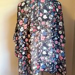 Jessica Simpson Cottage core boho‎ fairy vibes  Floral Maternity kimono coverup up blue pink Photo 1