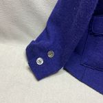 Eileen Fisher  blue button front merino wool jacket size 2X Photo 3
