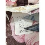 Floral Rose Brown Satiny Vintage Robe Kimono size Small Photo 7