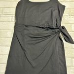 Loft  Black Mini Dress with Side Bow Photo 0