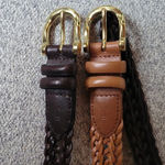L.C.I Vintage Braided 1999 Leather Belt Set Photo 3