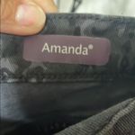 Gloria Vanderbilt 🖤🖤🖤BOGOHO🖤🖤🖤 Women's Black Floral Jeans Photo 5