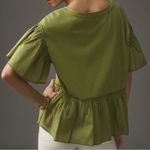 Anthropologie By Babydoll Top in Dried Herbs Photo 1